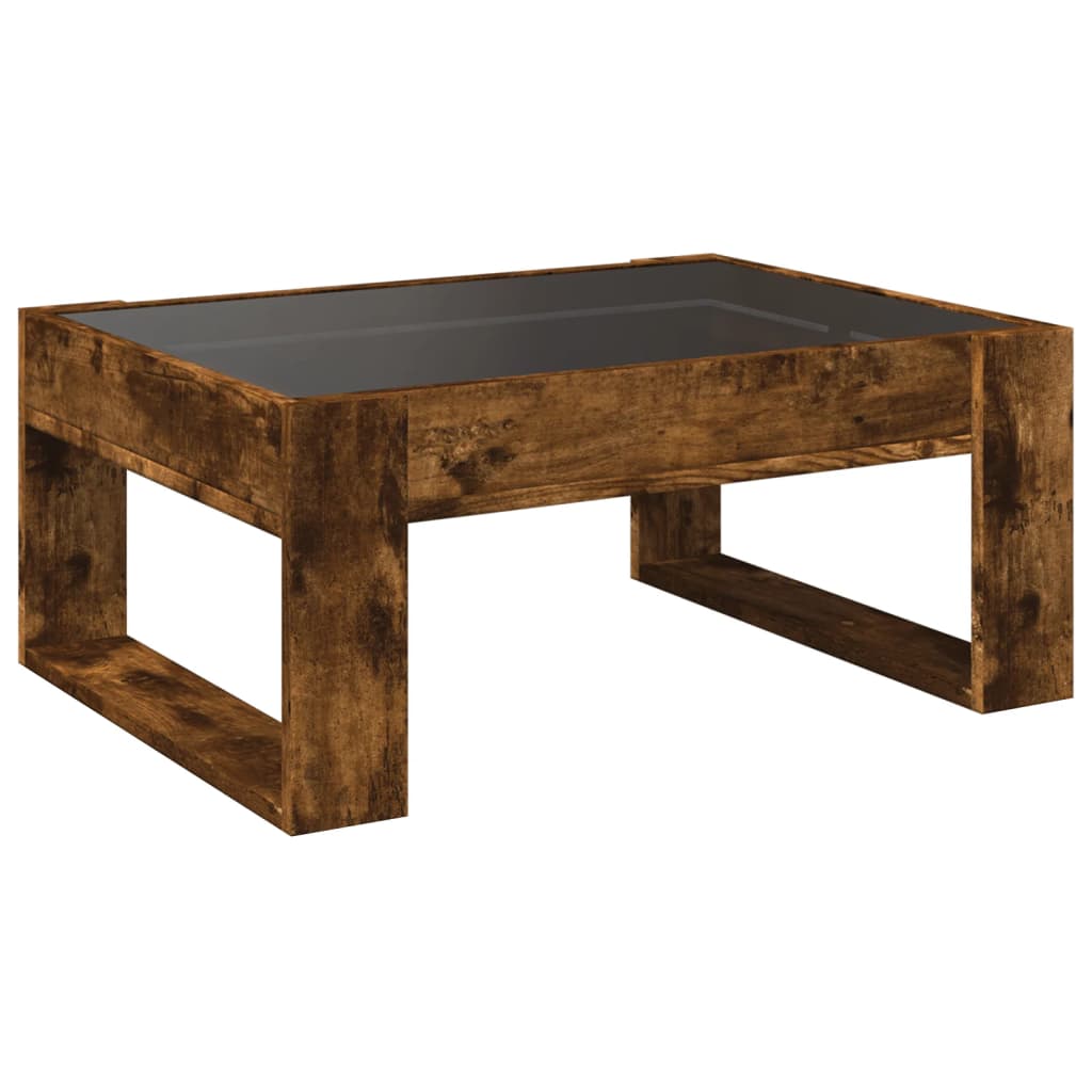 Coffee Table With Infinity Led 70X53X30 Cm