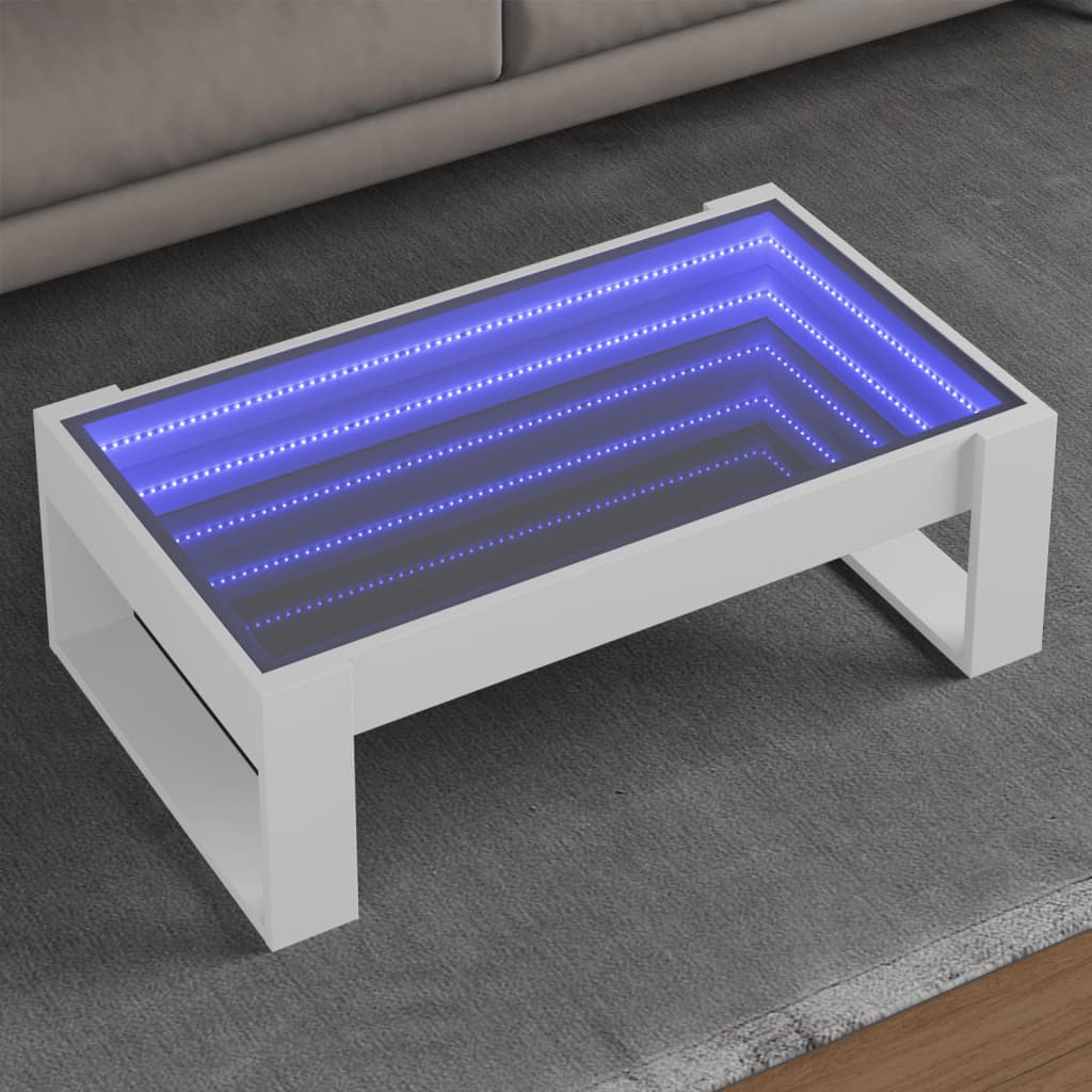 Coffee Table With Infinity Led 70X53X30 Cm