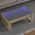Coffee Table With Infinity Led 70X53X30 Cm
