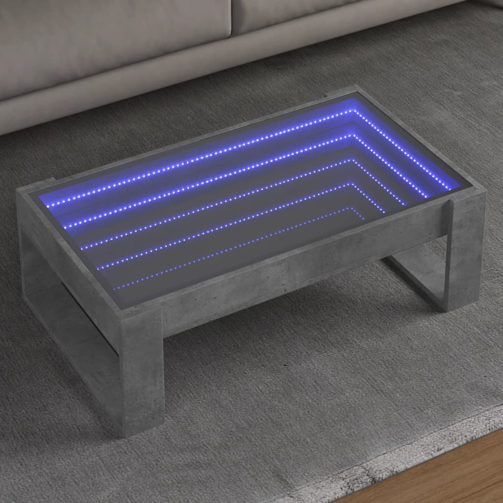 Coffee Table With Infinity Led 70X53X30 Cm