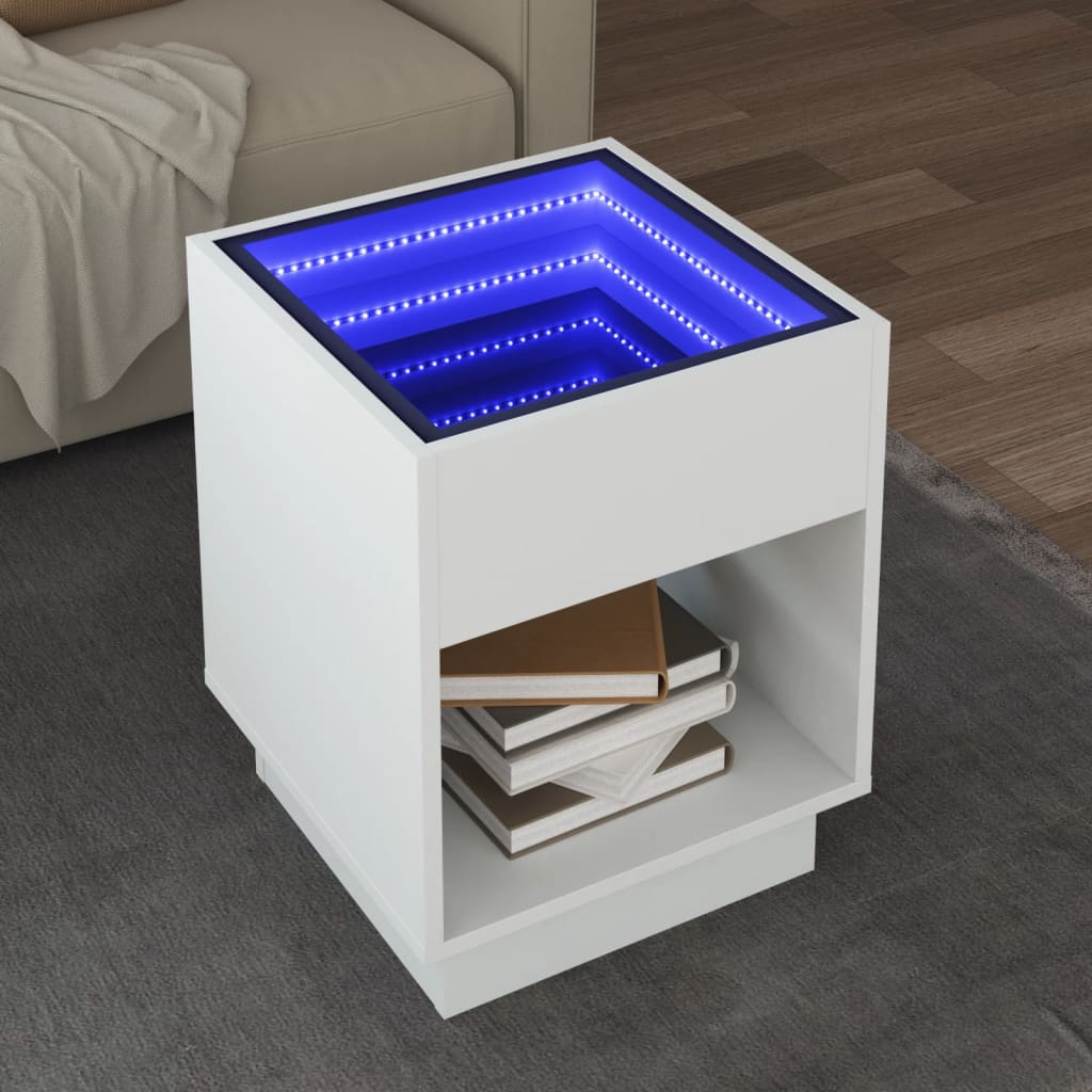 Coffee Table With Infinity Led 50X50X