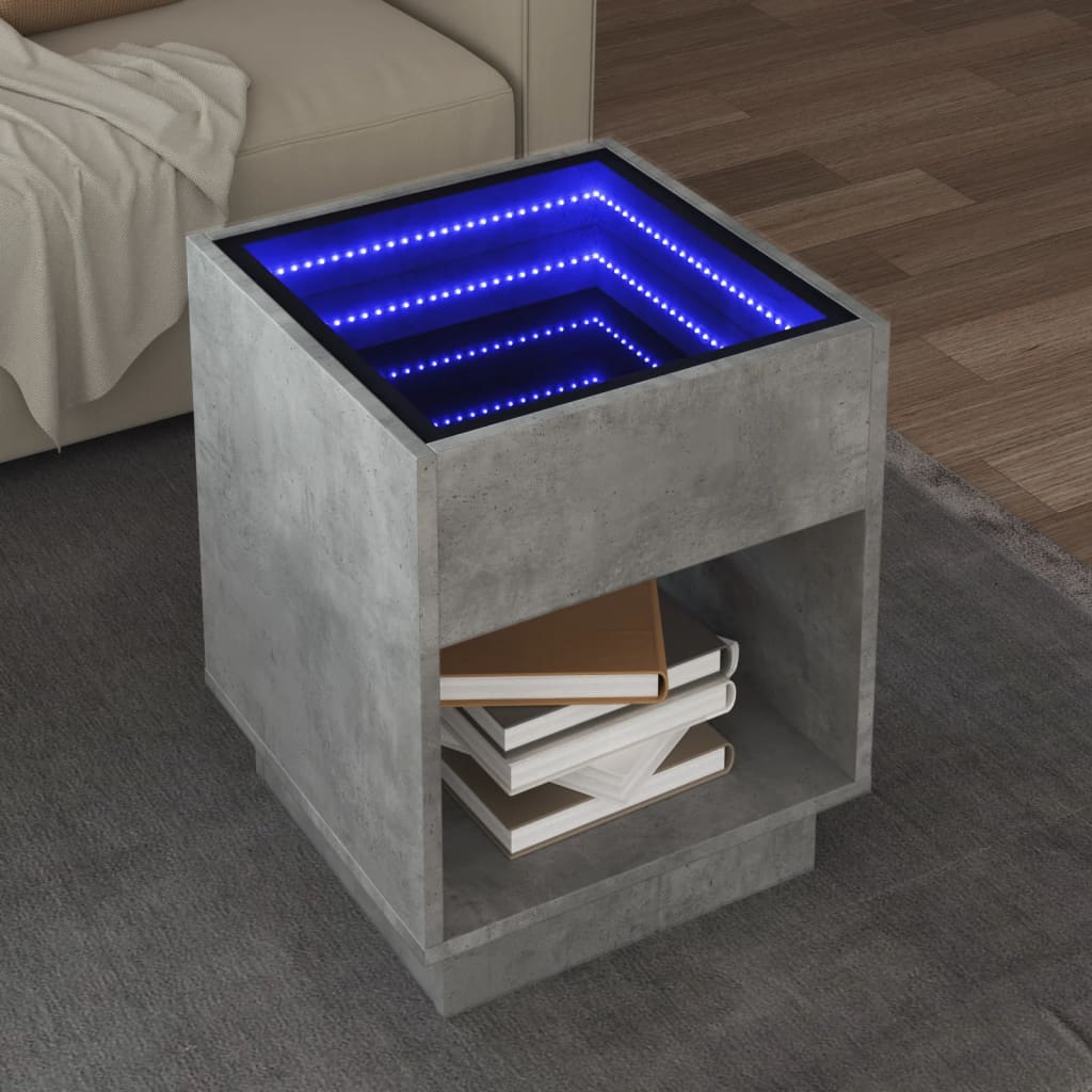 Coffee Table With Infinity Led 50X50X
