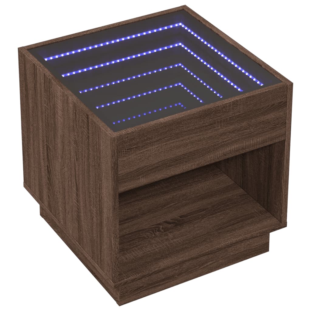 Coffee Table With Infinity Led 50X50X