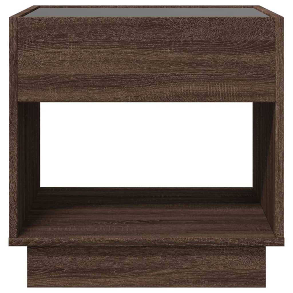 Coffee Table With Infinity Led 50X50X