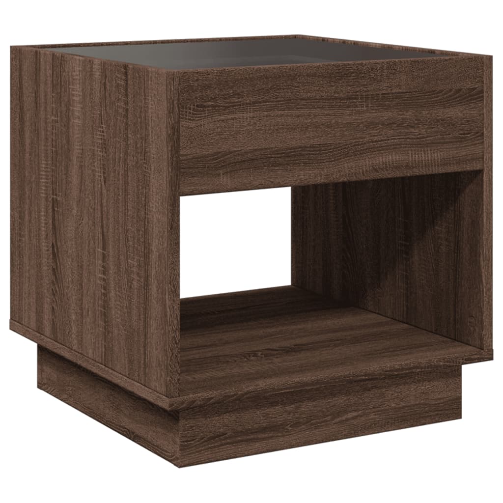 Coffee Table With Infinity Led 50X50X