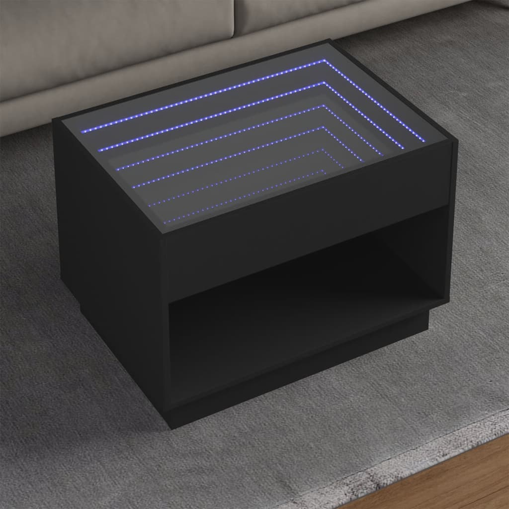 Coffee Table With Infinity Led 50X50X