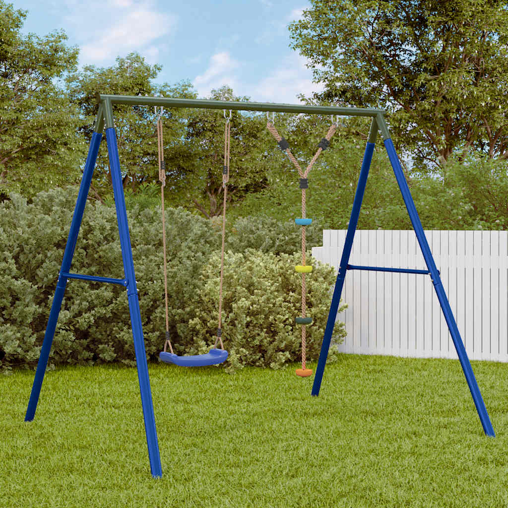 Outdoor Swing Set With Swing. Ladder. Disc Swing