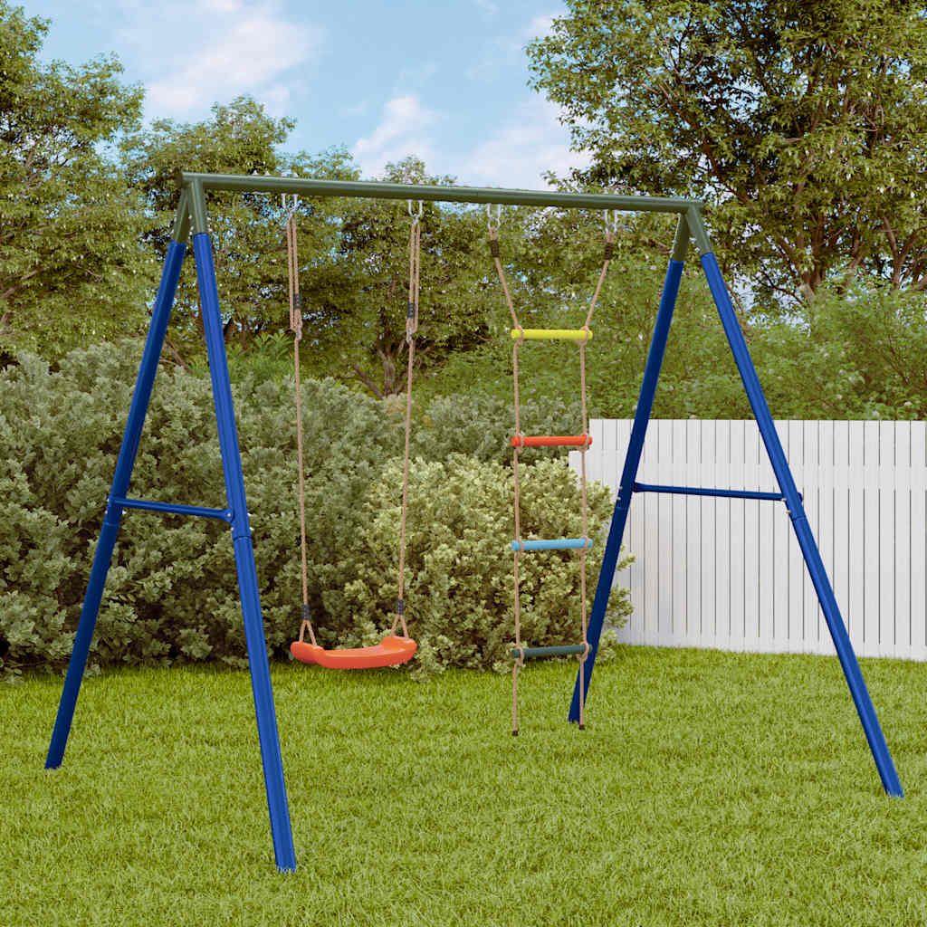 Outdoor Swing Set With Swing. Ladder. Disc Swing