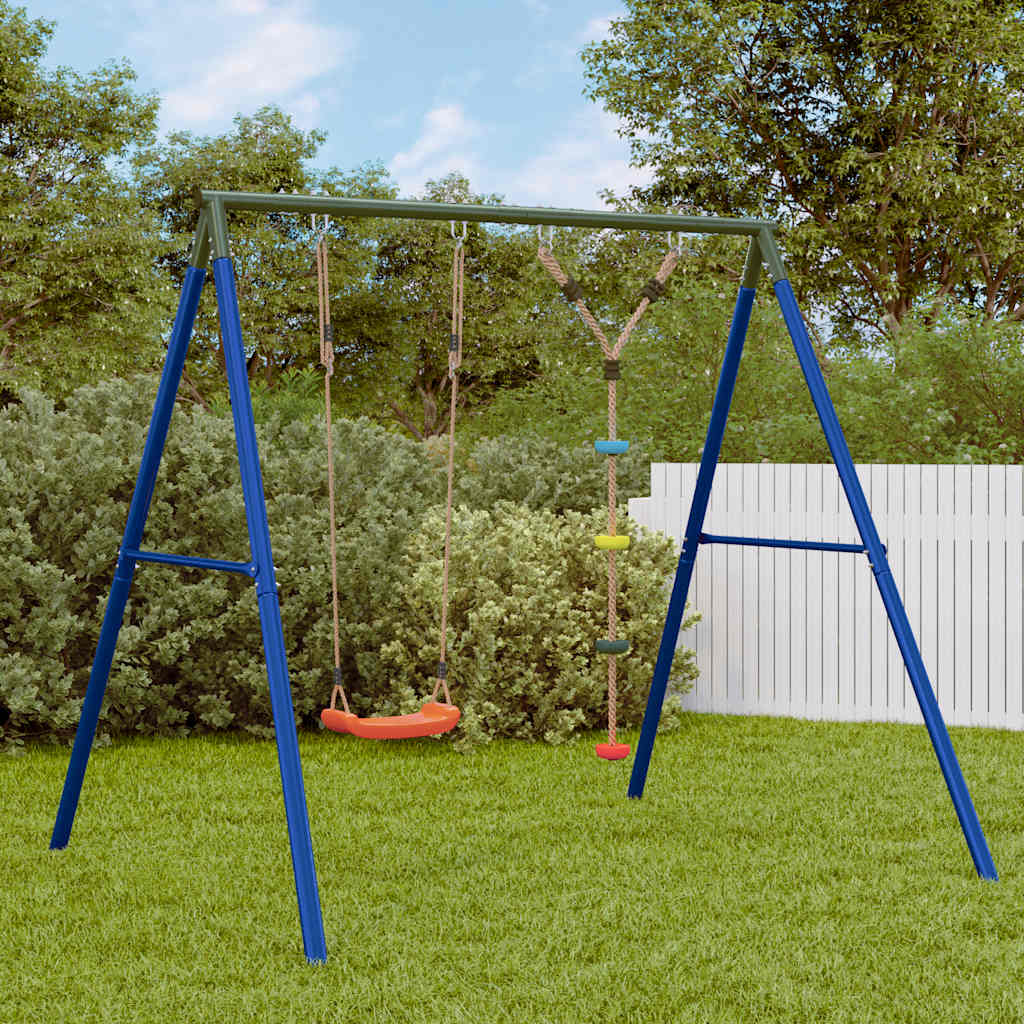 Outdoor Swing Set With Swing. Ladder. Disc Swing