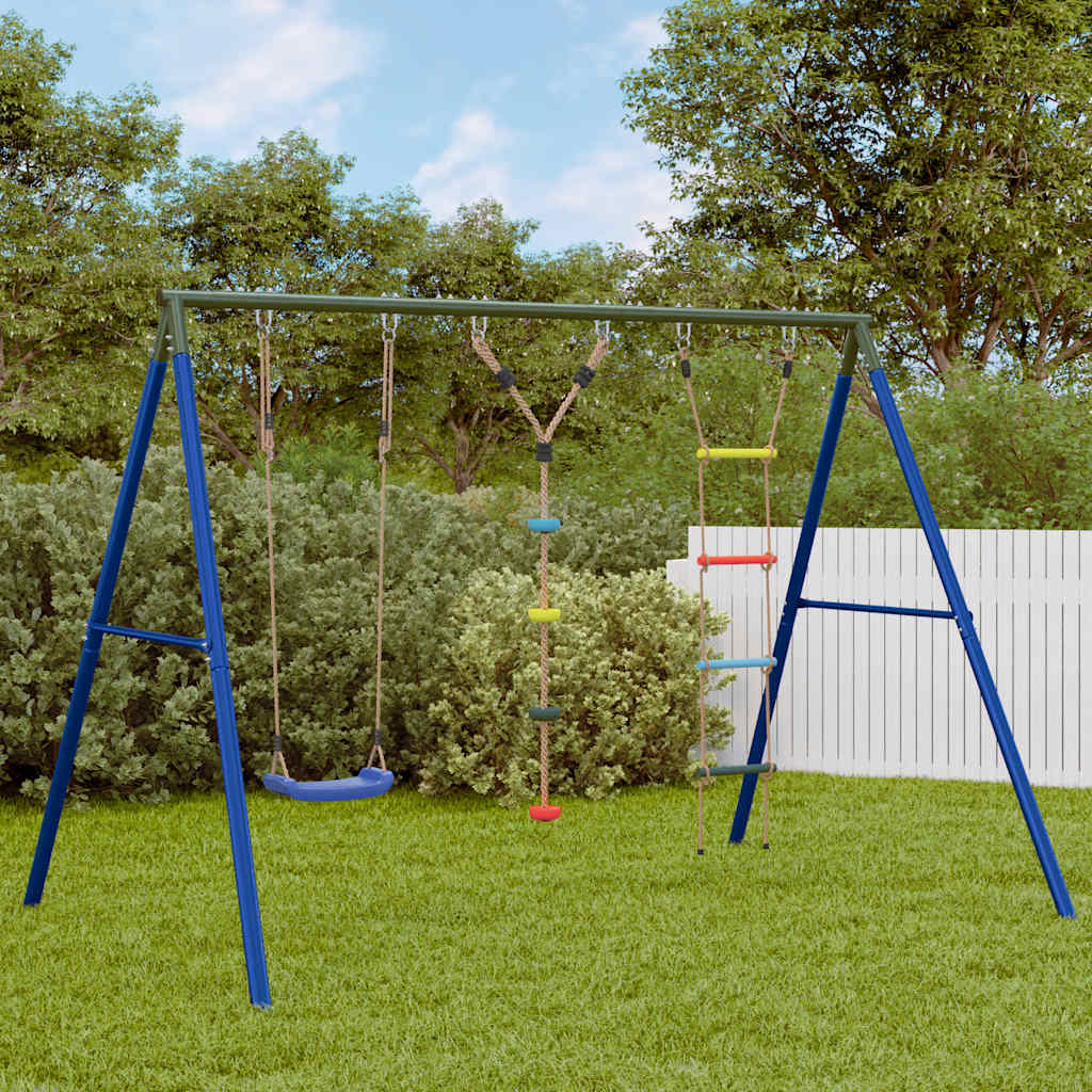 Outdoor Swing Set With Swing. Ladder. Disc Swing