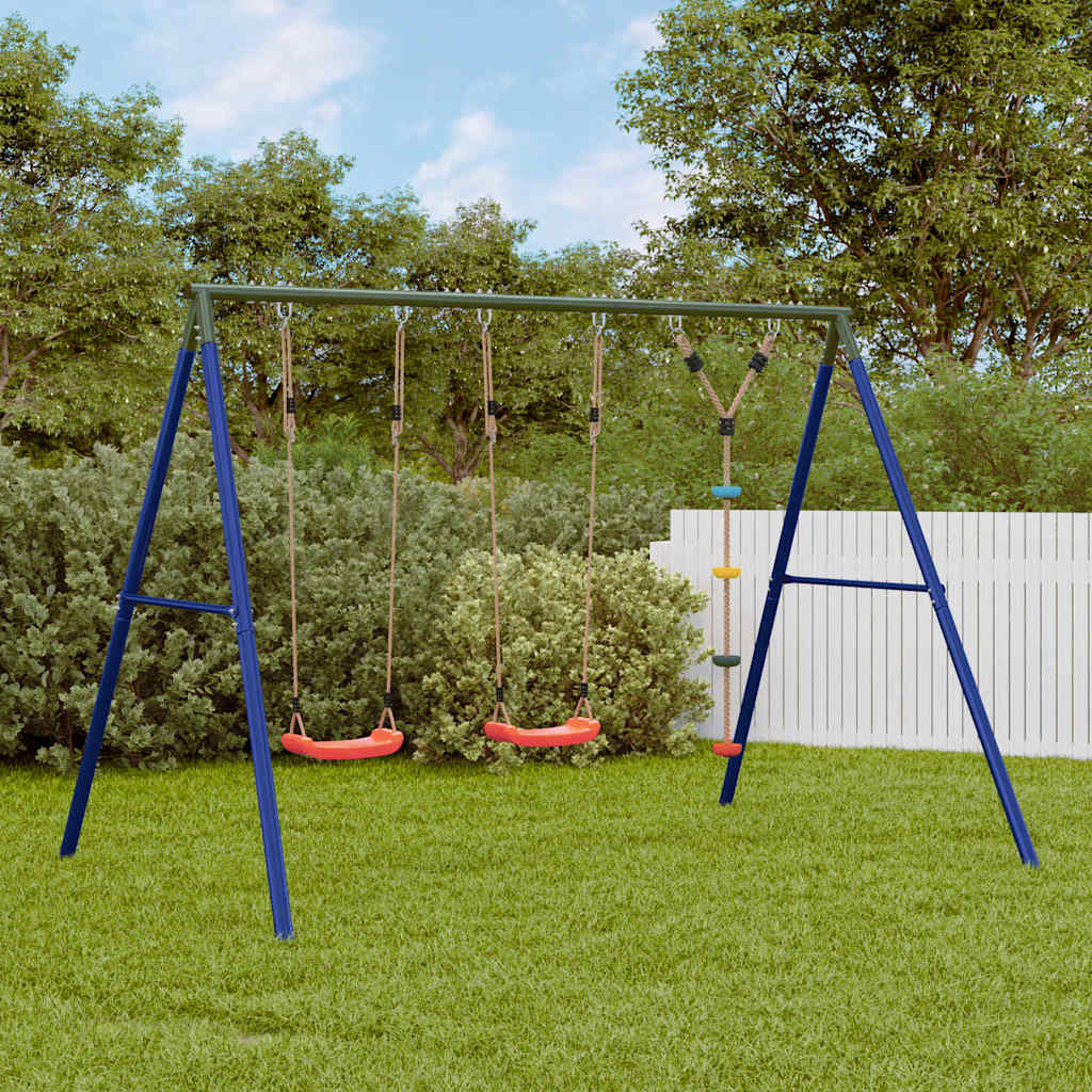 Outdoor Swing Set With Swing. Ladder. Disc Swing