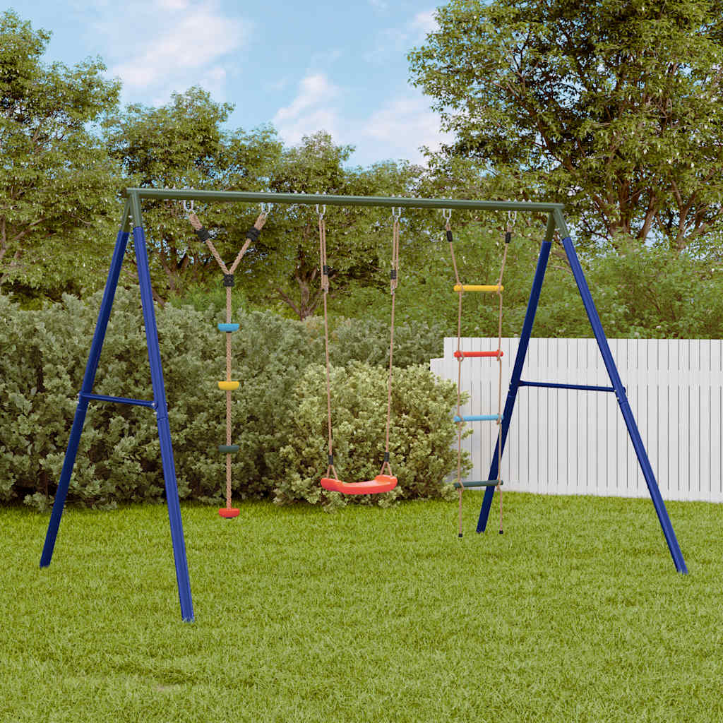 Outdoor Swing Set With Swing. Ladder. Disc Swing