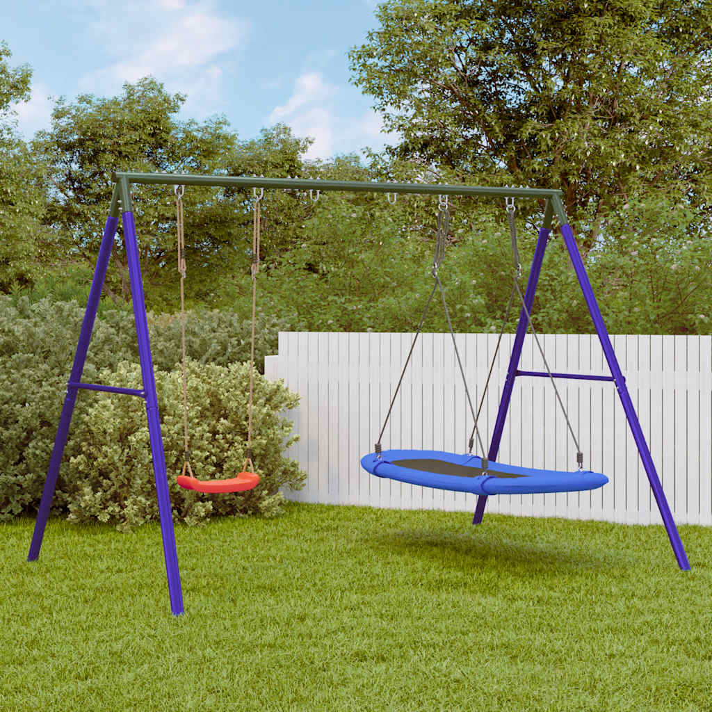 Outdoor Swing Set With Swing. Ladder. Disc Swing