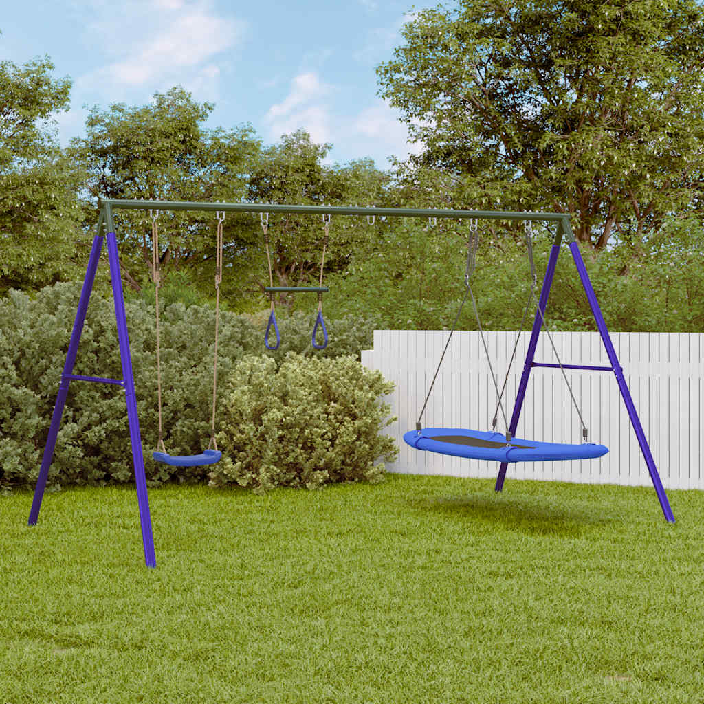 Outdoor Swing Set With Swing. Ladder. Disc Swing