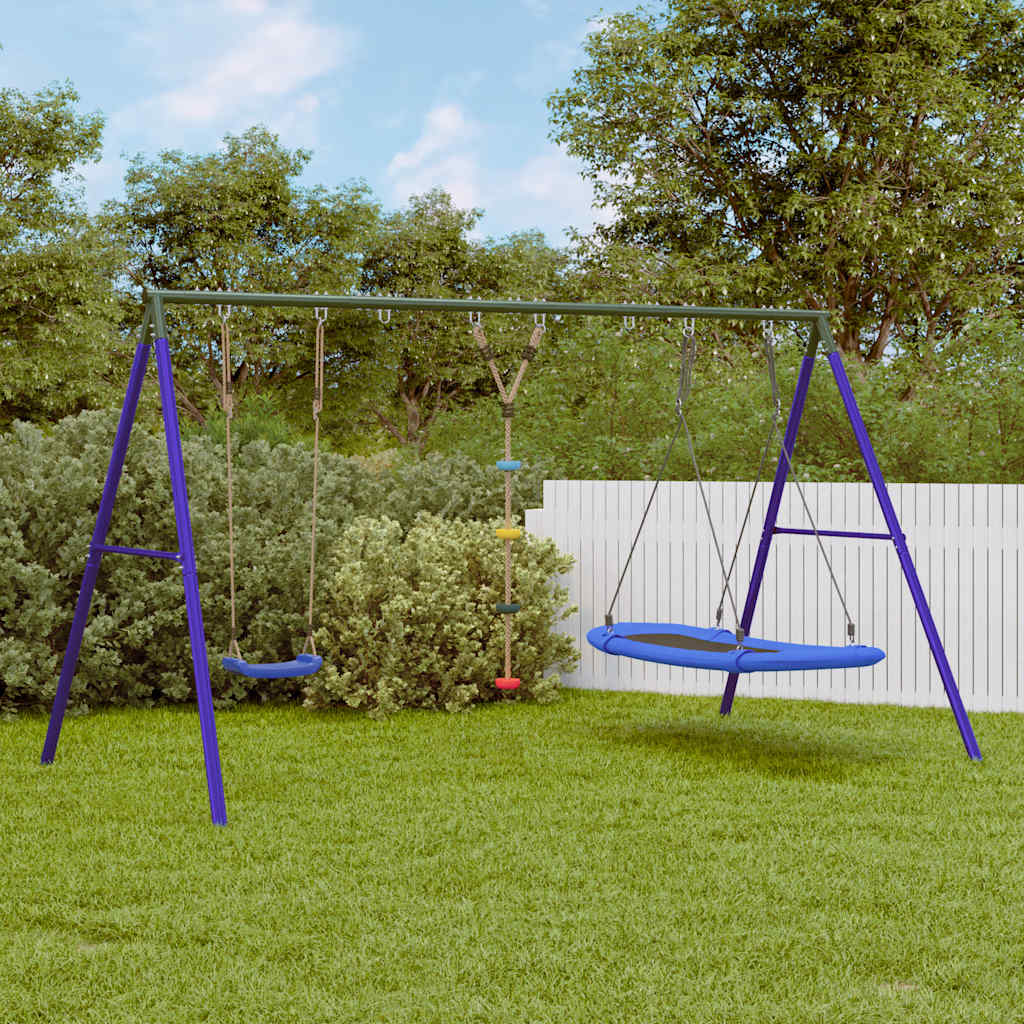 Outdoor Swing Set With Swing. Ladder. Disc Swing