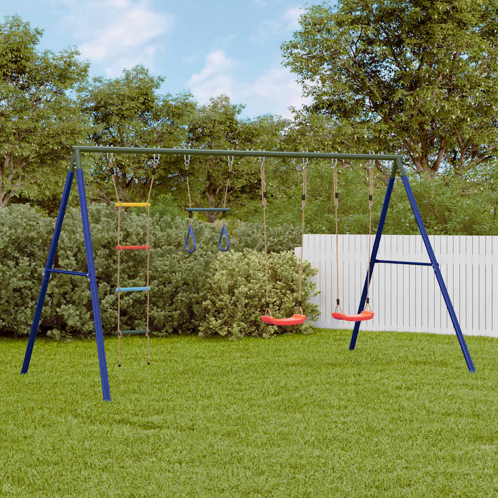 Outdoor Swing Set With Swing. Ladder. Disc Swing