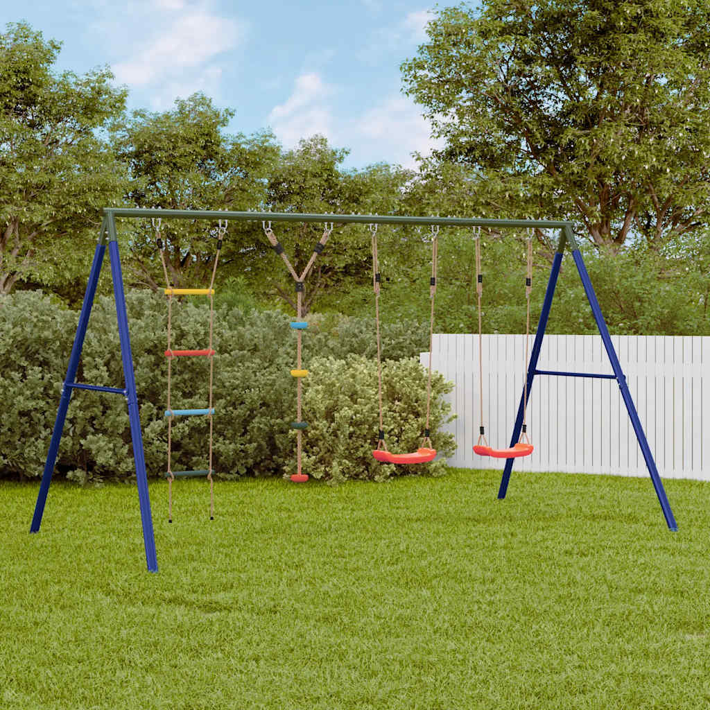 Outdoor Swing Set With Swing. Ladder. Disc Swing