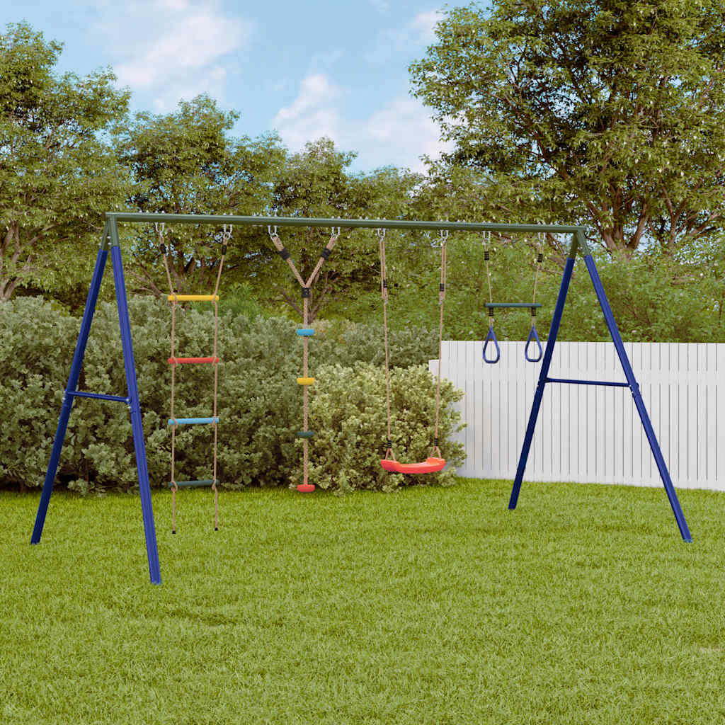 Outdoor Swing Set With Swing. Ladder. Disc Swing