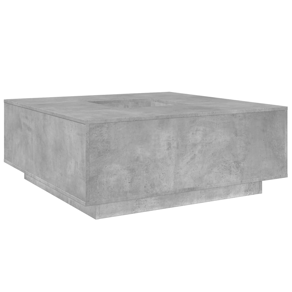 Coffee Table 100X100X40 Cm Engineered Wood Sonoma Oak Brown Oak Concrete Grey 10