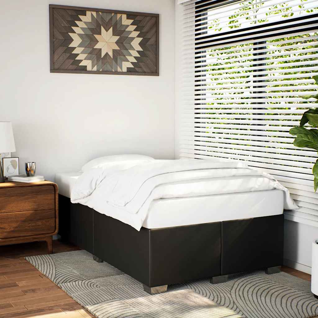 Bed Frame Without Mattress Black Super King Faux Leather