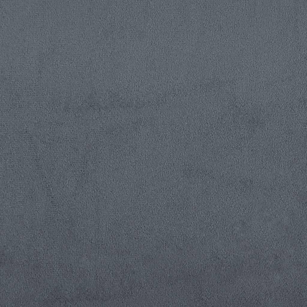 Bed Frame Without Mattress Single Velvet black dark grey Velvet (100% polyester)