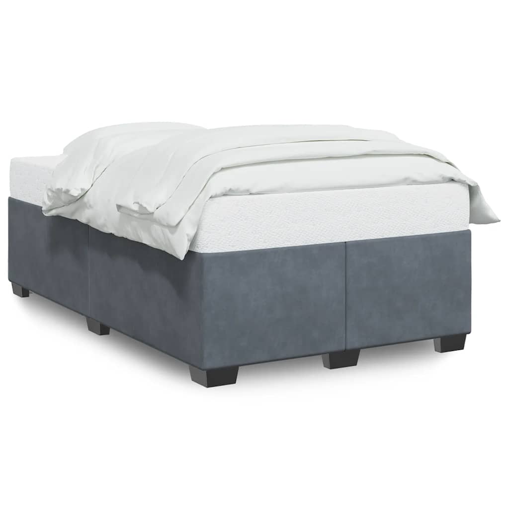 Bed Frame Without Mattress Single Velvet Black Dark Grey Velvet (100% Polyester)