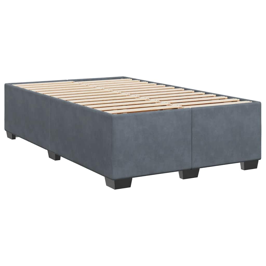 Bed Frame Without Mattress Single Velvet Black Dark Grey Velvet (100% Polyester)