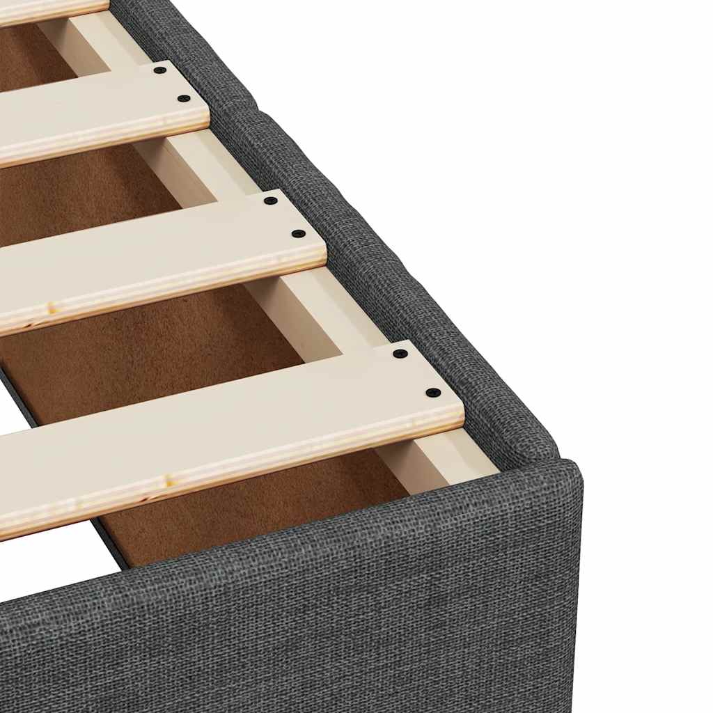 Bed Frame Without Mattress Double Fabric