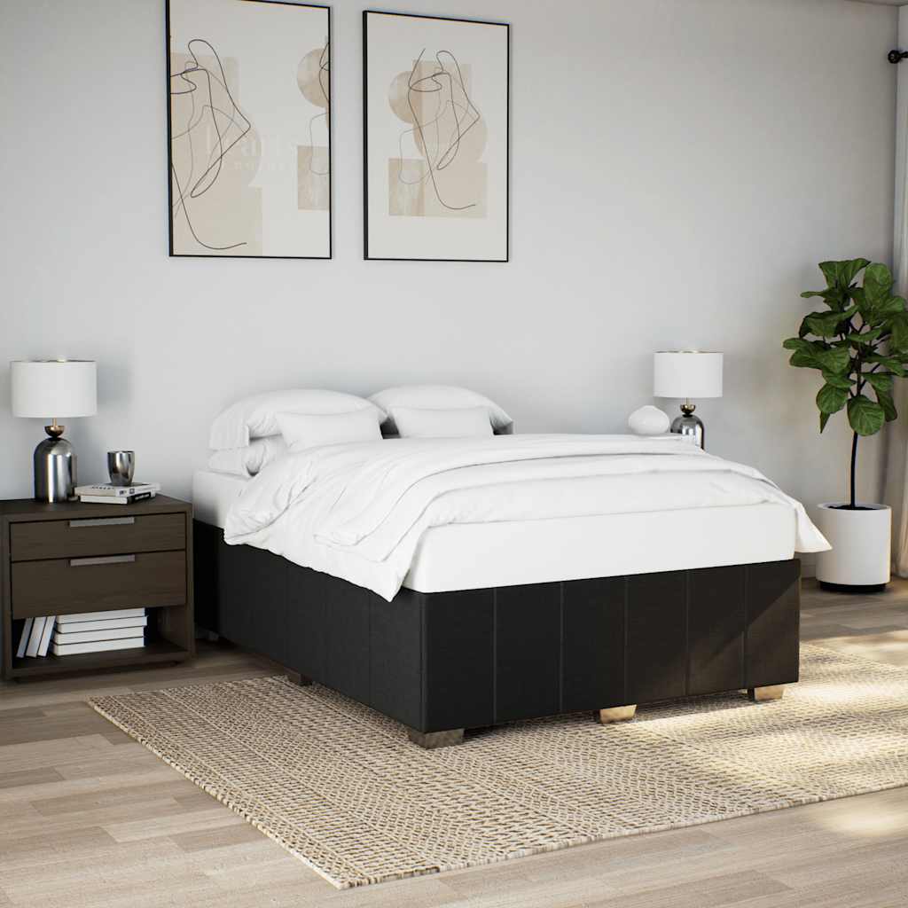 Bed Frame Without Mattress Double Fabric