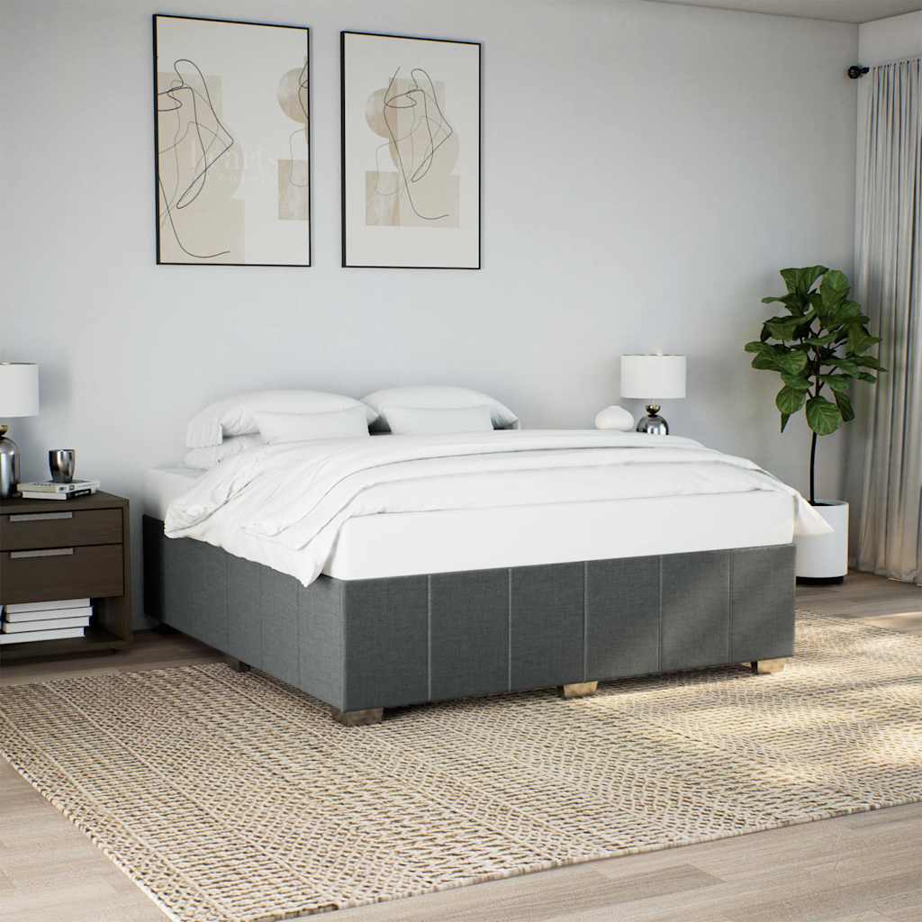 Bed Frame Without Mattress Double Fabric