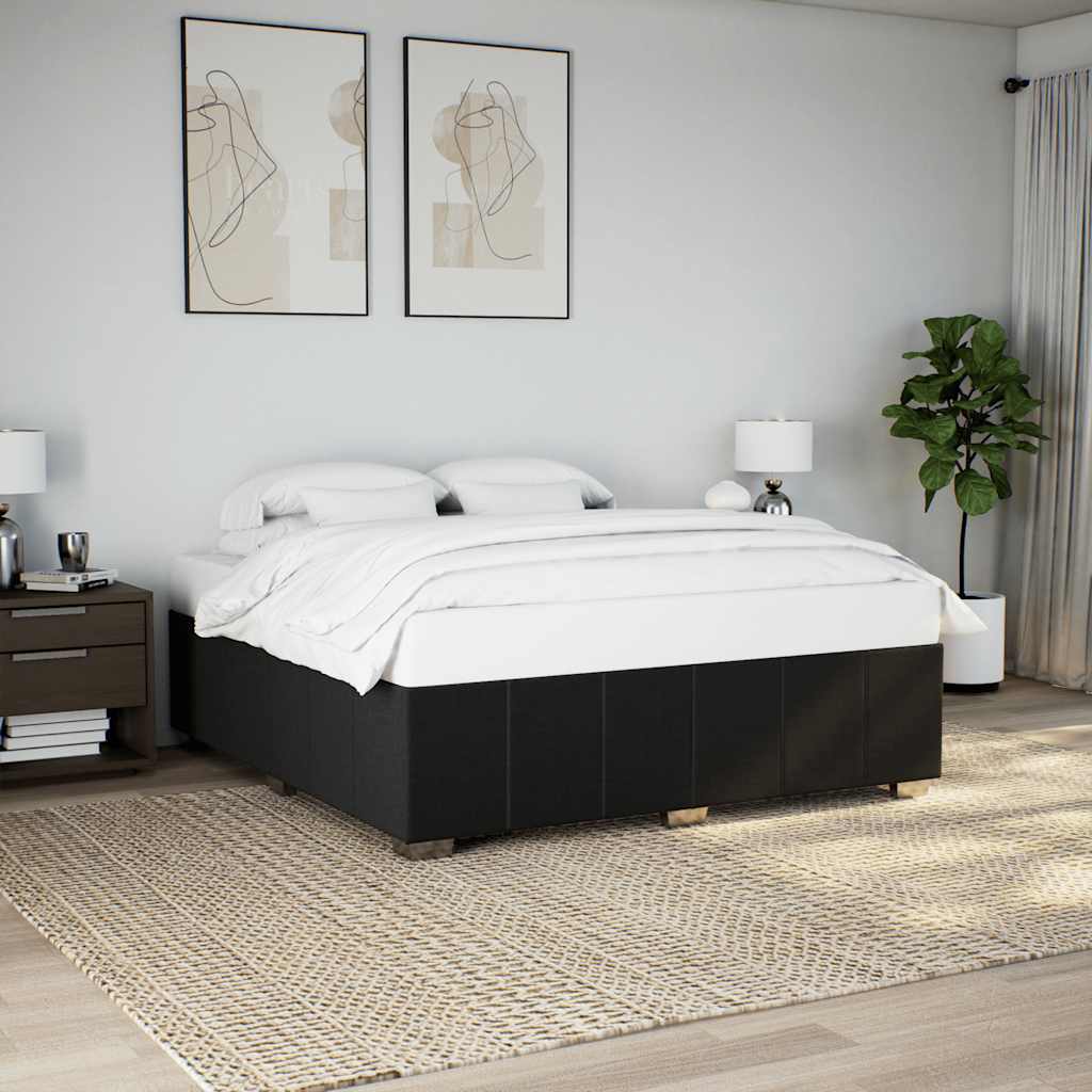 Bed Frame Without Mattress Double Fabric