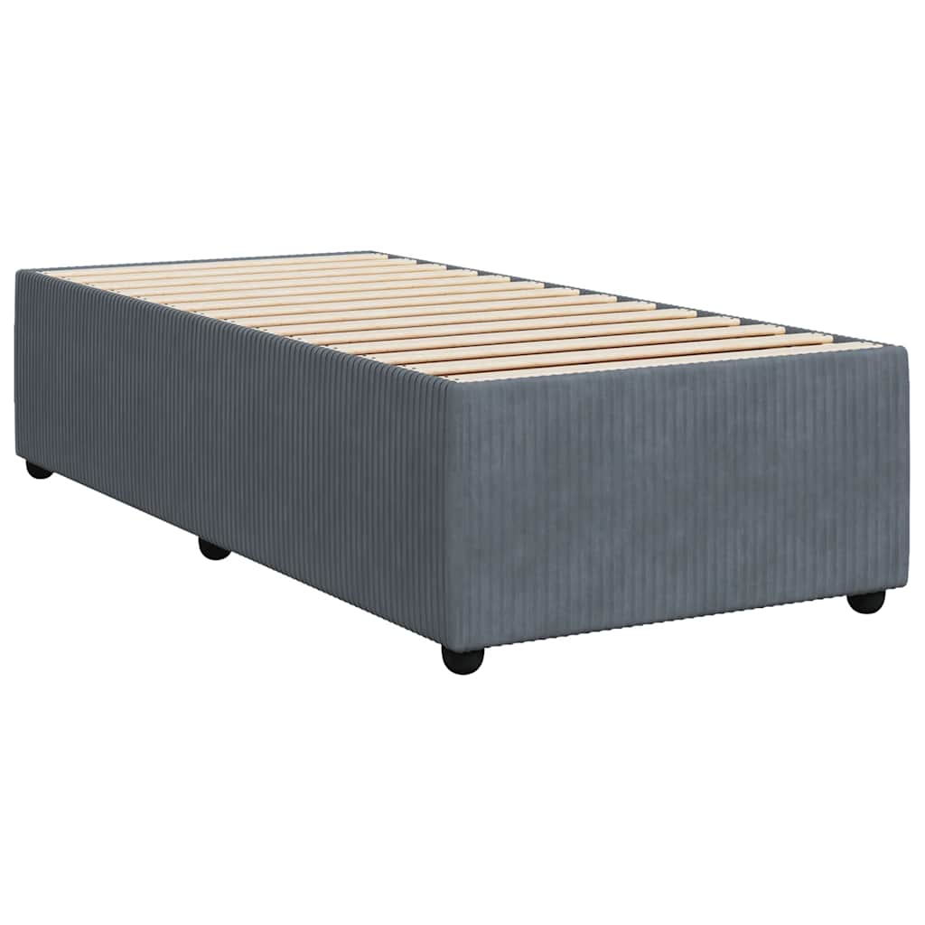 Bed Frame Without Mattress Super King Velvet black dark grey plywood single 200