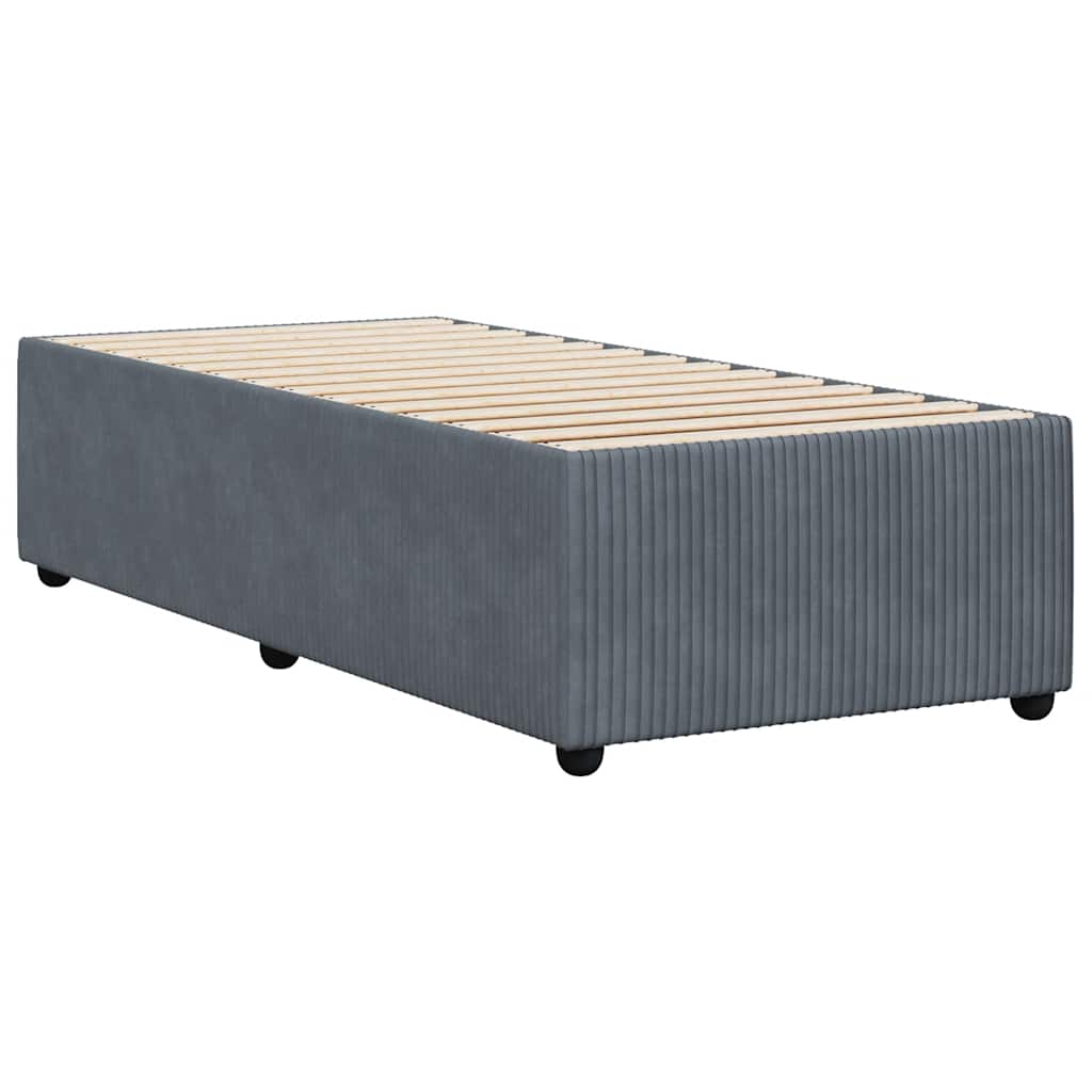 Bed Frame Without Mattress Super King Velvet black dark grey plywood single 200