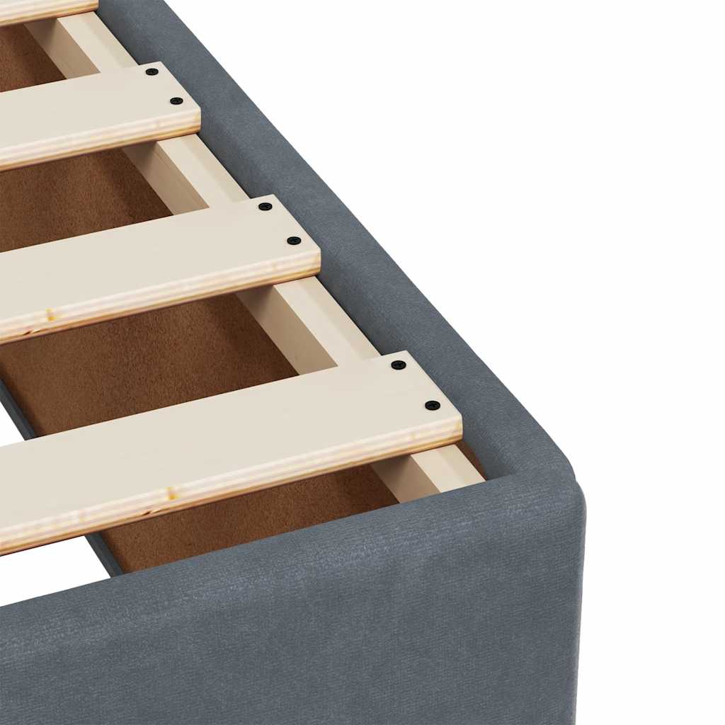 Bed Frame Without Mattress Super King Velvet black dark grey plywood single 200