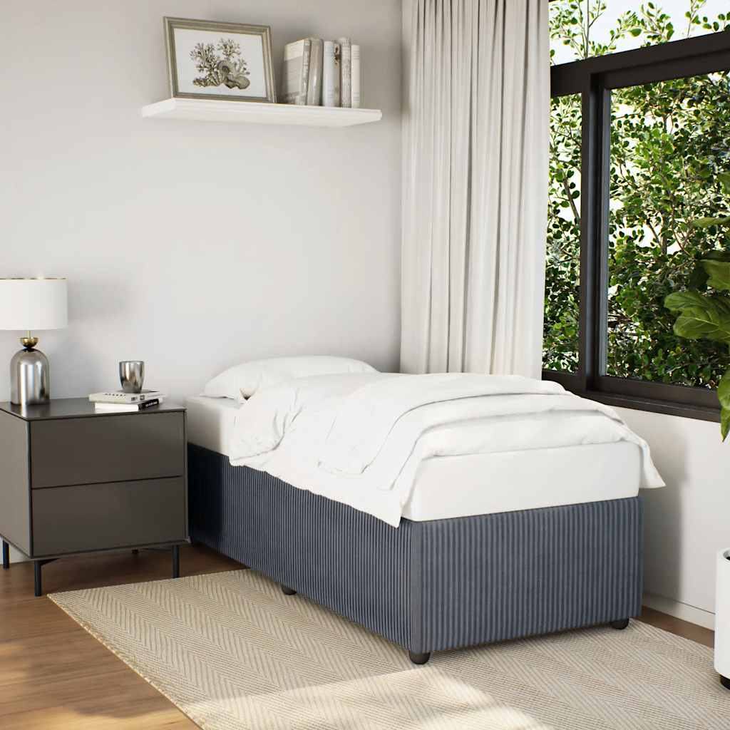 Bed Frame Without Mattress Super King Velvet black dark grey plywood single 200