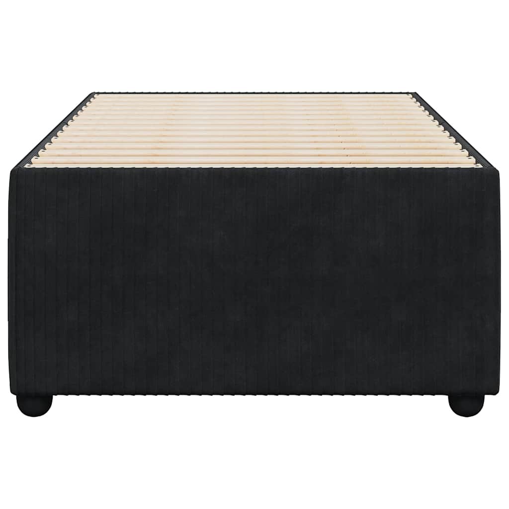 Bed Frame Without Mattress Super King Velvet black dark grey plywood single 200