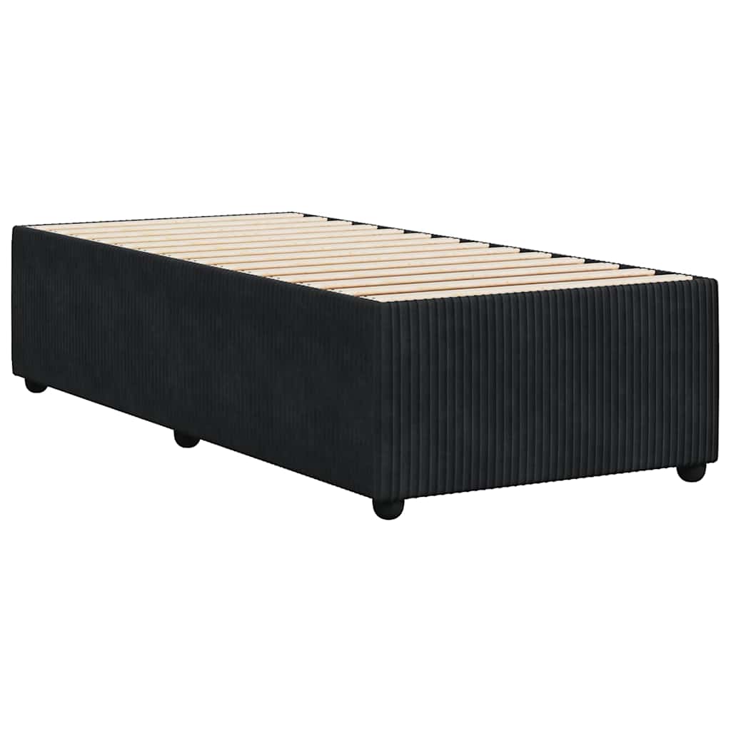 Bed Frame Without Mattress Super King Velvet black dark grey plywood single 200