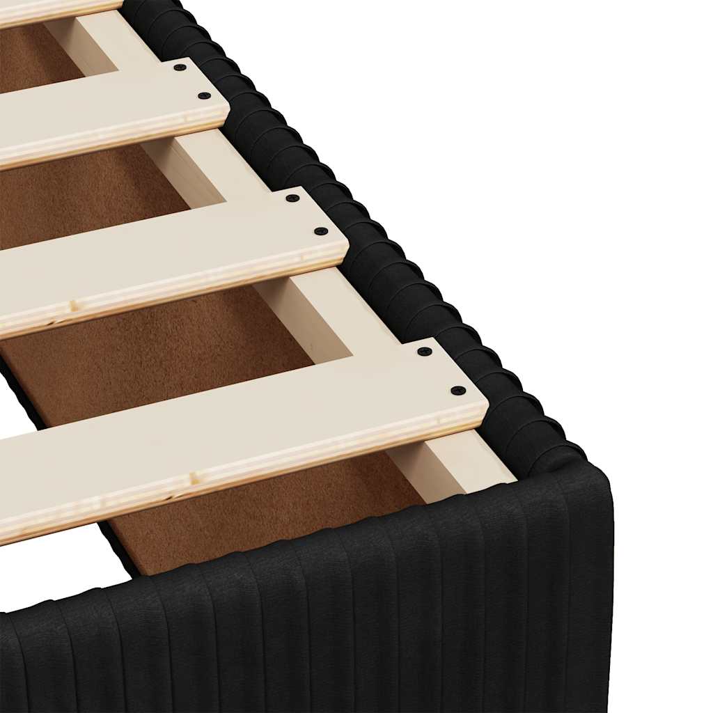 Bed Frame Without Mattress Super King Velvet black dark grey plywood single 200