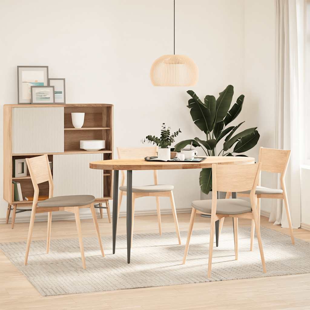 Table Top Solid Wood Oak Oval