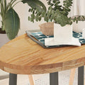 Table Top Solid Wood Oak Oval