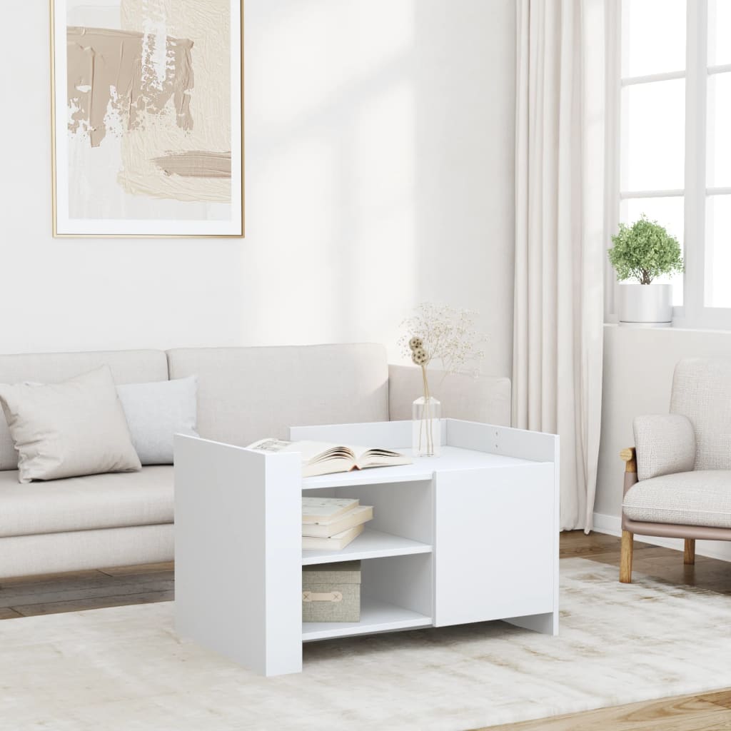 Coffee Table 80X50X50 Cm Engineered Wood