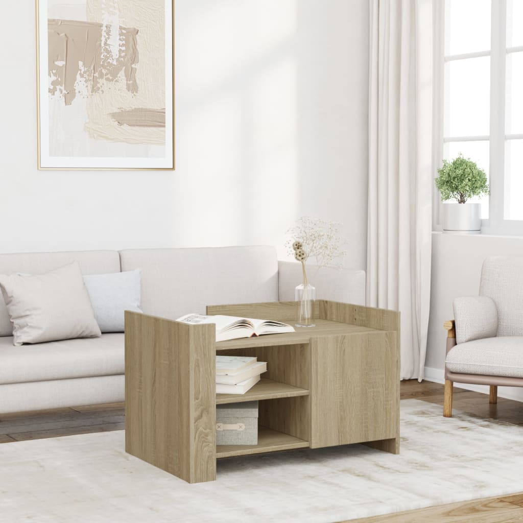 Coffee Table 80X50X50 Cm Engineered Wood
