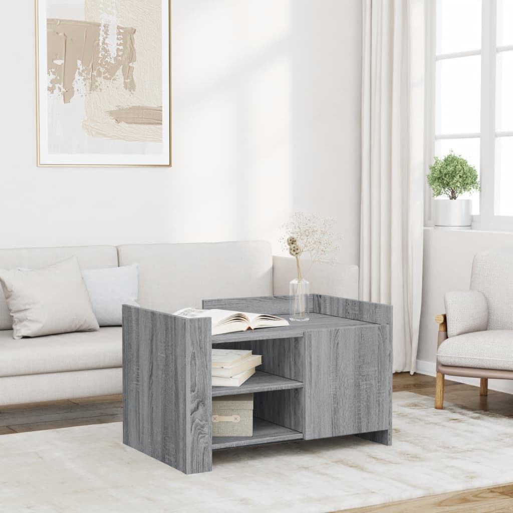 Coffee Table 80X50X50 Cm Engineered Wood