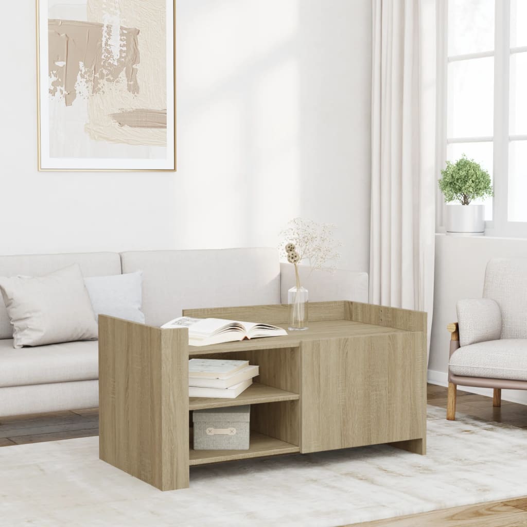 Coffee Table 80X50X50 Cm Engineered Wood