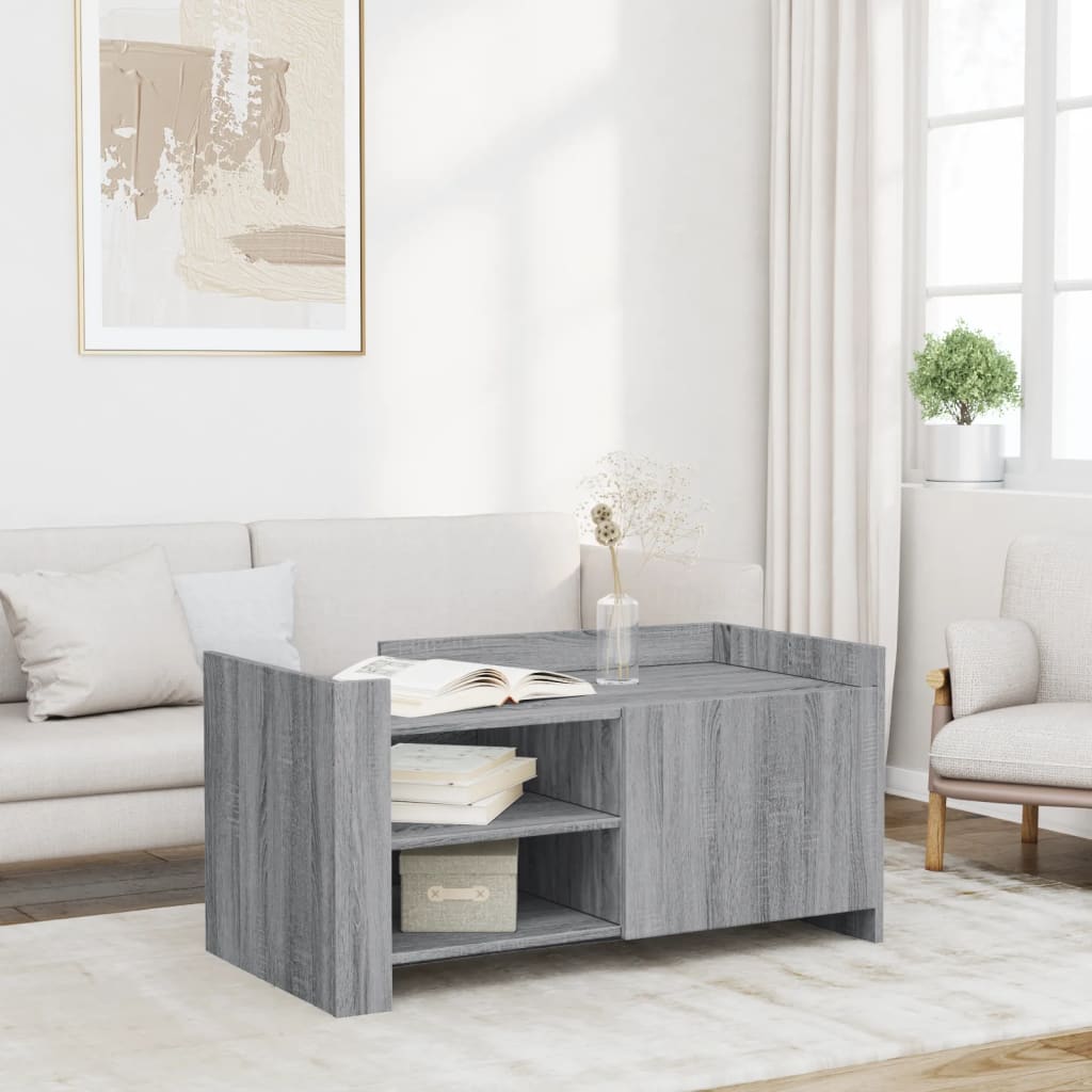 Coffee Table 80X50X50 Cm Engineered Wood