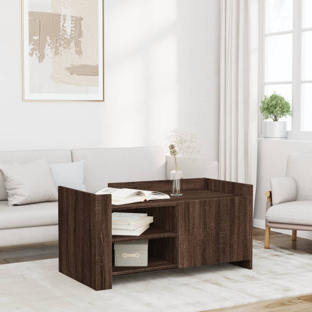 Coffee Table 80X50X50 Cm Engineered Wood