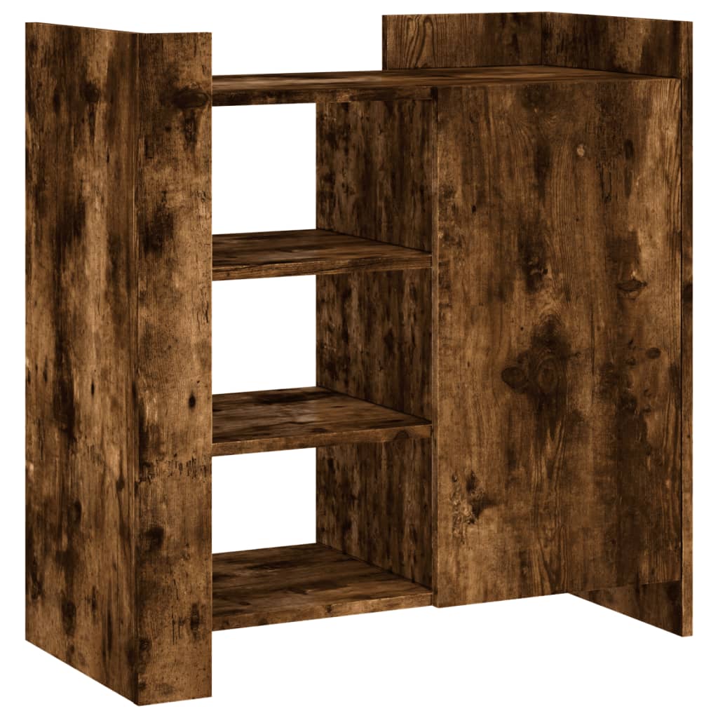 Sideboard 73.5X35X75 Cm Engineered Wood Smoked Oak Grey Sonoma 73.5 Cm Brown 73.