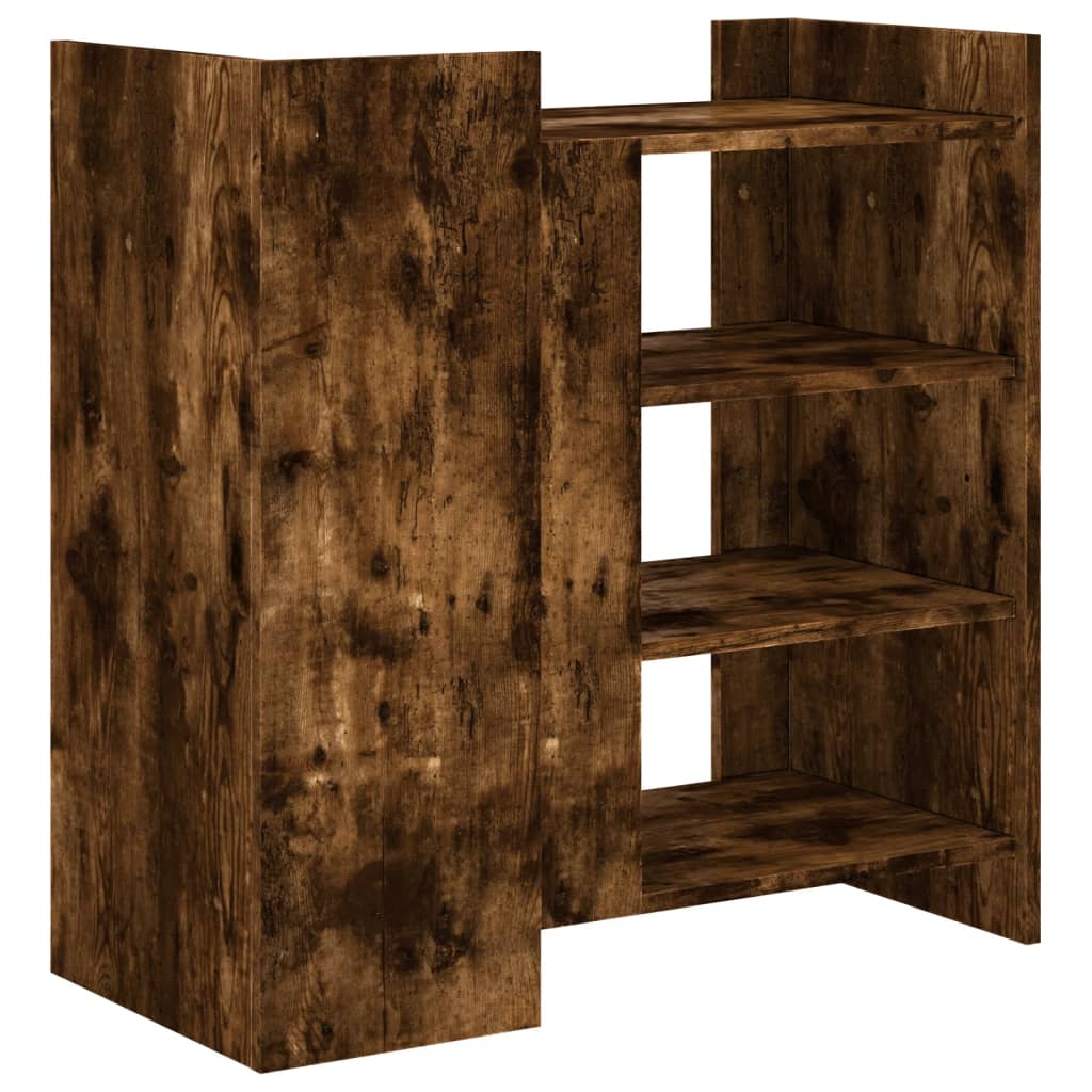 Sideboard 73.5X35X75 Cm Engineered Wood Smoked Oak Grey Sonoma 73.5 Cm Brown 73.