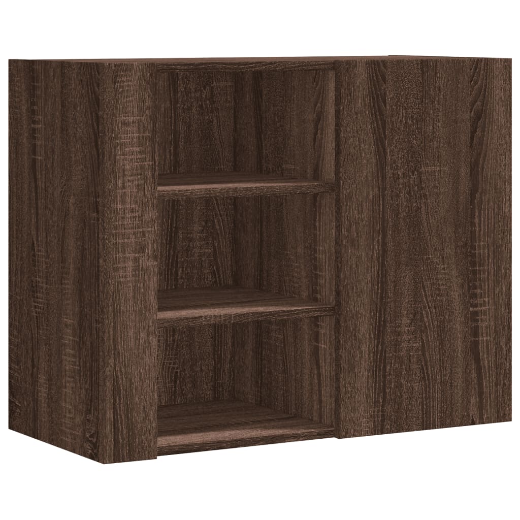 Wall Cabinet 75X35X60 Cm Engineered Wood