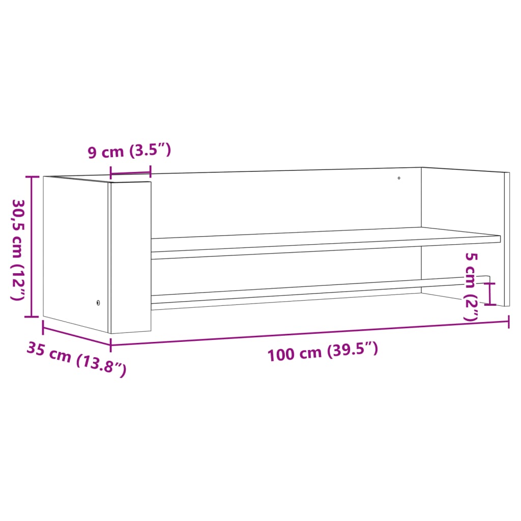 Wall Shelf Engineered Wood